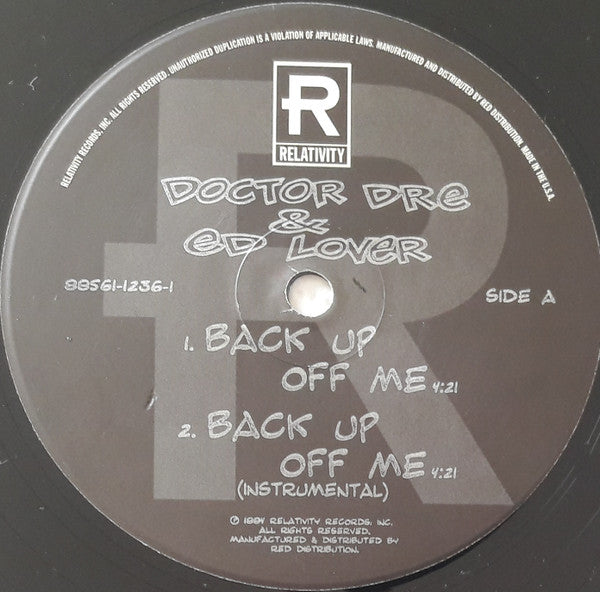 Doctor Dré & Ed Lover : Back Up Off Me ! (12")