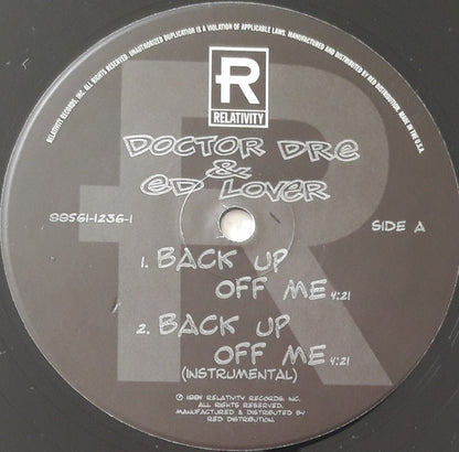 Doctor Dré & Ed Lover : Back Up Off Me ! (12")