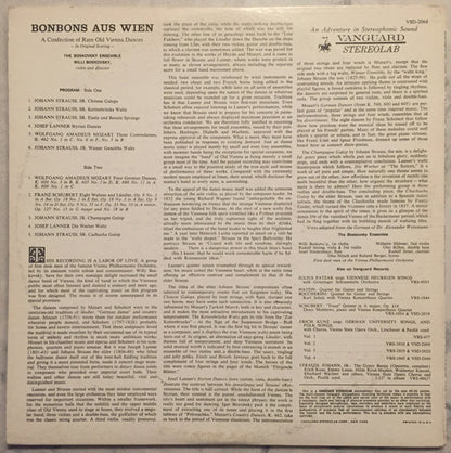 The Boskovsky Ensemble, Willi Boskovsky : Vienna Bonbons: A Confection Of Rare Old Vienna Dances (LP)