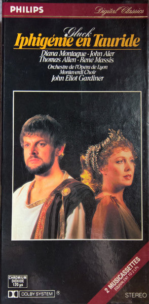 Gluck* - Diana Montague, John Aler, Thomas Allen, René Massis, Orchestre De L'Opéra De Lyon, Monteverdi Choir*, John Eliot Gardiner : Iphigénie En Tauride (2xCass, Album, Chr + Box)