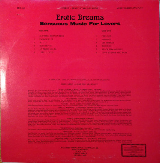 Various : Erotic Dreams (LP, Comp)