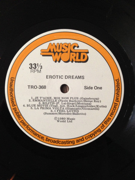 Various : Erotic Dreams (LP, Comp)