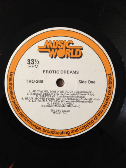 Various : Erotic Dreams (LP, Comp)
