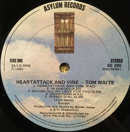 Tom Waits : Heartattack And Vine (LP, Album)
