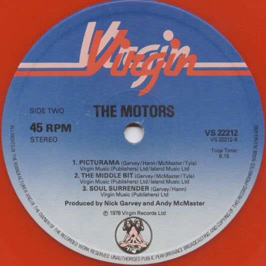 The Motors : Forget About You (12", Single, Red)