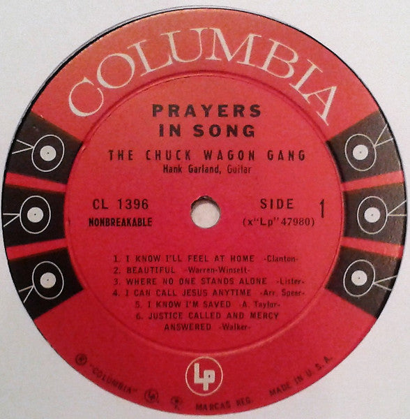 Chuck Wagon Gang : Prayers In Song (LP, Mono)