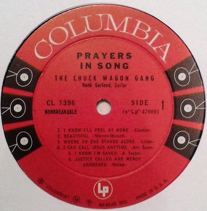 Chuck Wagon Gang : Prayers In Song (LP, Mono)