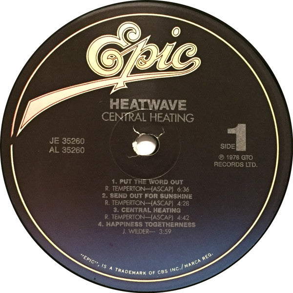 Heatwave : Central Heating (LP, Album)
