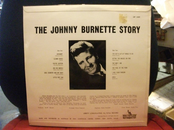Johnny Burnette : The Johnny Burnette Story (LP, Comp, Mono)