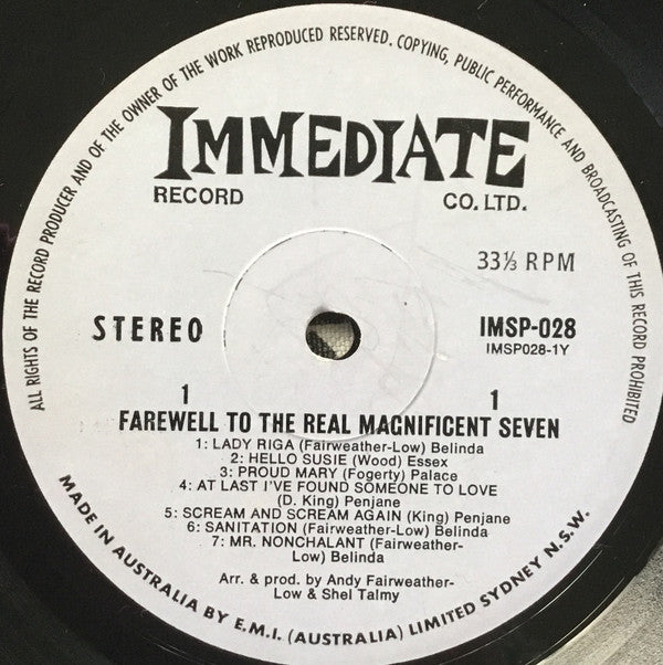 Amen Corner : Farewell To The Real Magnificent Seven (LP, Album)