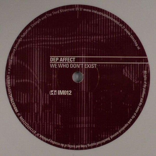 Dep Affect : We Who Don't Exist (12", Whi)