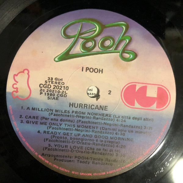 Pooh : Hurricane (LP, Album)