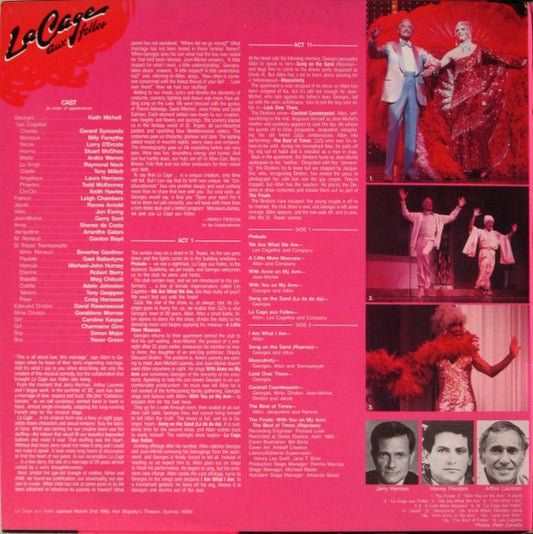 Jerry Herman  - Keith Michell, Jon Ewing : La Cage Aux Folles (Original Australian Cast Recording) (LP, Gat)