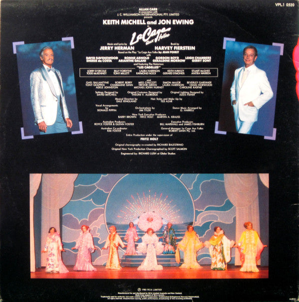 Jerry Herman  - Keith Michell, Jon Ewing : La Cage Aux Folles (Original Australian Cast Recording) (LP, Gat)