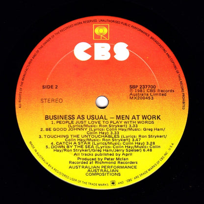 Men At Work : Business As Usual (LP, Album)