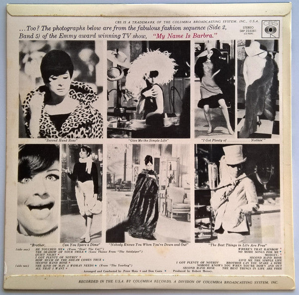 Barbra Streisand : My Name Is Barbra, Two... (LP, Album)