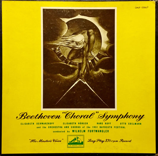 Ludwig van Beethoven, Wilhelm Furtwängler, Elisabeth Schwarzkopf, Elisabeth Höngen, Hans Hopf, Otto Edelmann : "Choral" Symphony (2xLP, Mono + Box, Mono)