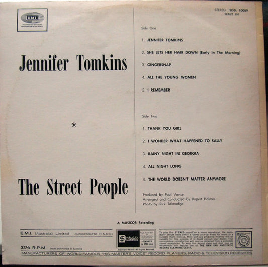 Street People (3) : Jennifer Tomkins (LP, Album)