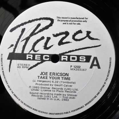 Joe Ericson : Take Your Time / She's All Right (12")