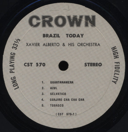 Xavier Alberto & His Orchestra : Brazil Today featuring Guantanamera (LP)