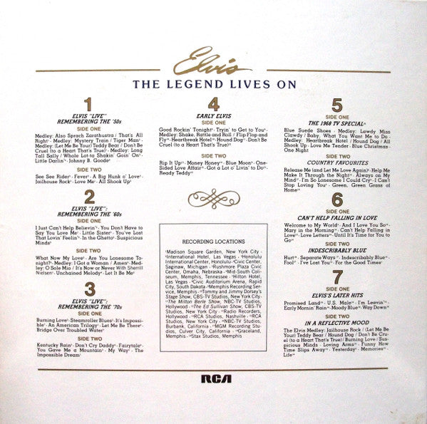 Elvis* : The Legend Lives On (7xLP, Comp + Box, Col)