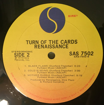 Renaissance (4) : Turn Of The Cards (LP, Album, Mon)