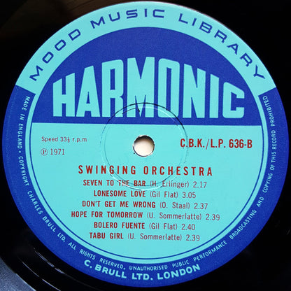 Various : Swinging Orchestra (LP)