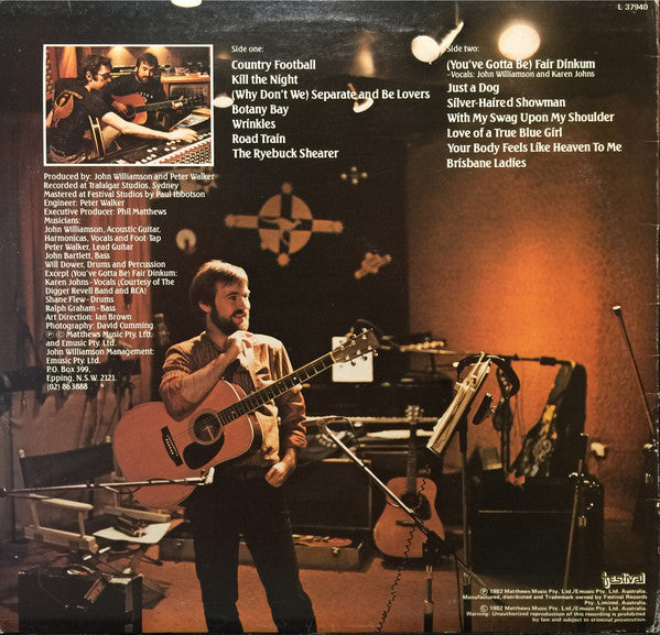 John Williamson : Fair Dinkum J.W. (LP, Album)