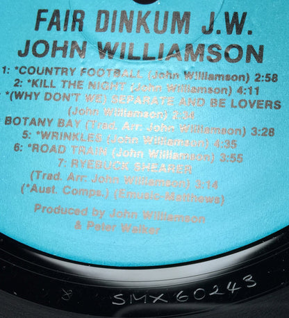 John Williamson : Fair Dinkum J.W. (LP, Album)