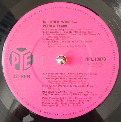 Petula Clark : In Other Words (LP, Album, Mono)