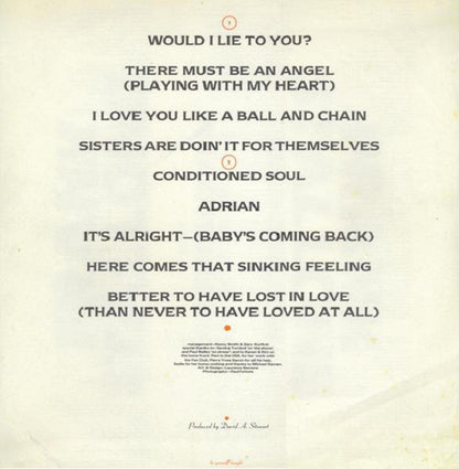 Eurythmics : Be Yourself Tonight (LP, Album)