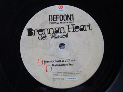 Brennan Heart : Get Wasted (Defqon.1 Festival Anthem 2007) (12")