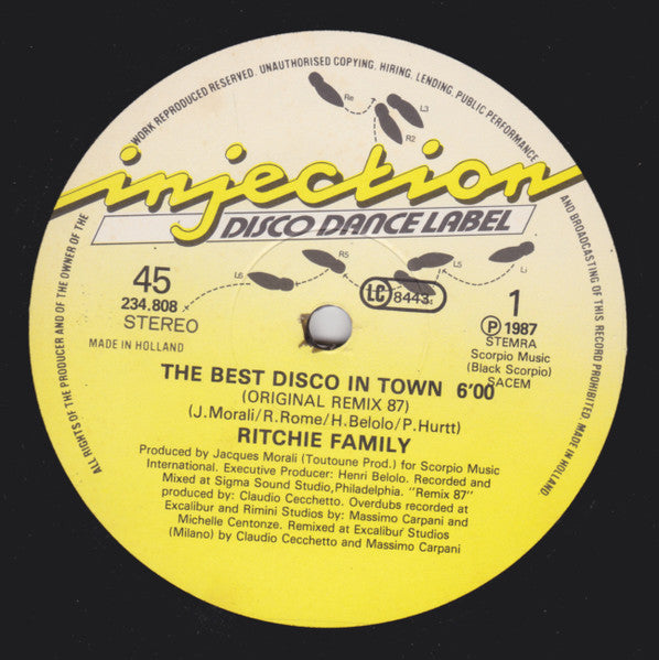 The Ritchie Family : The Best Disco In Town (12", Maxi)