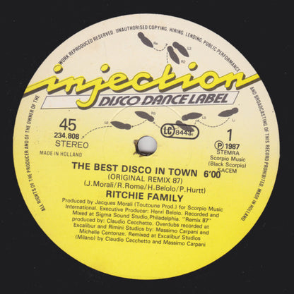 The Ritchie Family : The Best Disco In Town (12", Maxi)